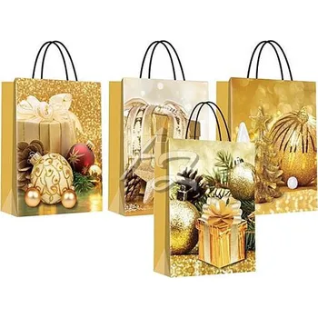 Dárková taška IM dárková taška 255x330x125mm L Craft Vánoce 03 ozdoby