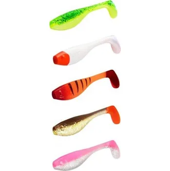 Umělá nástraha Delphin Gumová nástraha Top mix nástrah BOMB! Fatty 12cm Tigera+Redface+Booty+Candy+Reactor 5ks