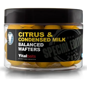 Boilies Vitalbaits Wafters Citrus & Condensed Milk Yellow 80g 14mm