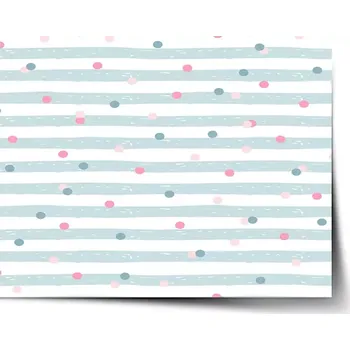 Plakát Sablio Plakát Tečky a pruhy - 90x60 cm