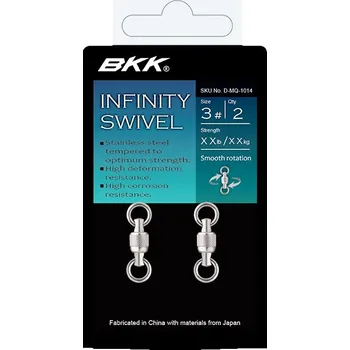 BKK Obratlík Infinity Swivel Velikost 0 30kg 2ks