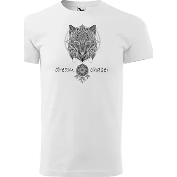 Pánské tričko Sablio Tričko s potiskem Dream Chaser - bílé S