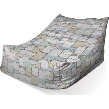 Sedací pytel Sablio Sedací vak Lounge Barevná koťátka - 80 x 95 x 50 cm