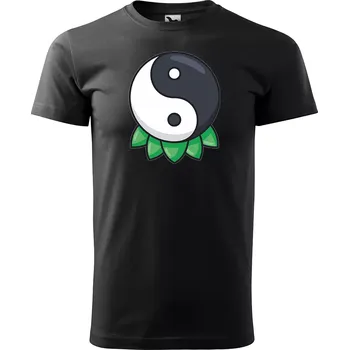 Sablio Tričko s potiskem Síla rovnováhy - černé XL