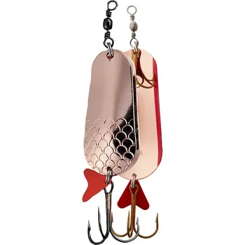 Umělá nástraha Effzett Třpytka Twin Spoon 8cm 45g Coper/Coper