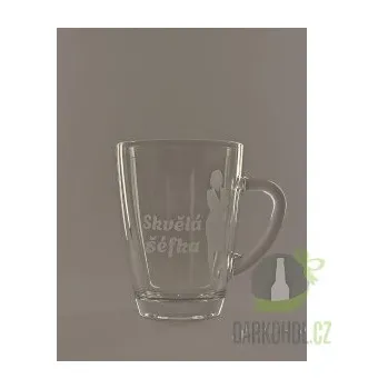 Pískovaný hrnek „Skvělá šéfka“