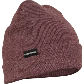 Čepice Unisex čepice Urban Classics Basic Flap Beanie velikost JEDNA VELIKOST burgundy melange