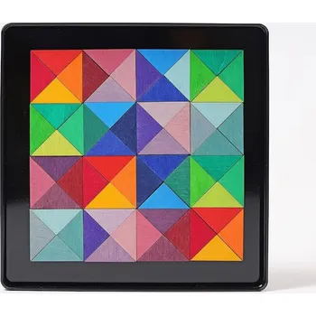 Dřevěná hračka Grimms Magnetické puzzle Trojúhelníky