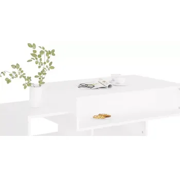 Konferenční stolek Konferenční stolek, dřevo, bílá, ROYAL