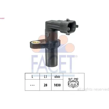 Motor automobilu Generátor impulsů, klikový hřídel FACET 9.0697