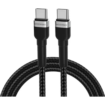 Datový kabel Wozinsky WNBCC2 USB-C kabel - USB-C / 2m / 65W / černý