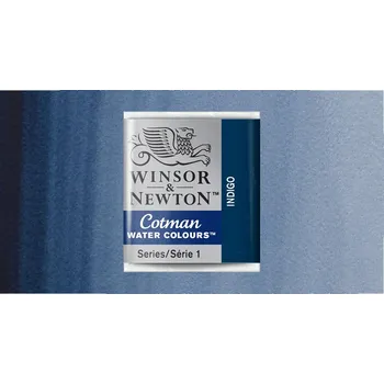 Vodová barva Akvarelová barva Winsor & Newton Cotman, půlpánvička - Indigo