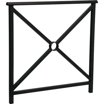 Zábradlí Procity Zábradlí Lisabon s madlem, délka 1000 mm, jednoduchý kříž, barva černá RAL9005