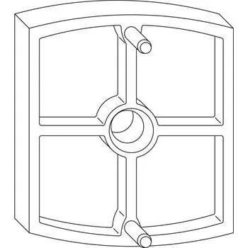 Okno MACO RUSTICO podložka pro pružný doraz aretačního kloubu, tloušťka 10 mm (43559)