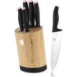 BERLINGERHAUS Sada nožů se stojanem BAMBOO 6 ks nerez Black Rose Collection BH-2752