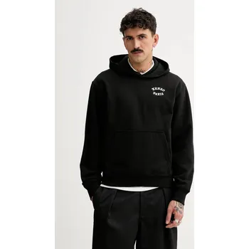Pánská mikina Bavlněná mikina Kenzo pánská, černá barva, s kapucí, hladká, FF55SW2724MC.99J 99X, vel. M