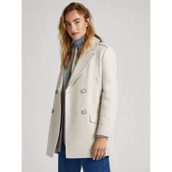 Dámský kabát Pepe Jeans dámský krémový kabát 20012819-2018676