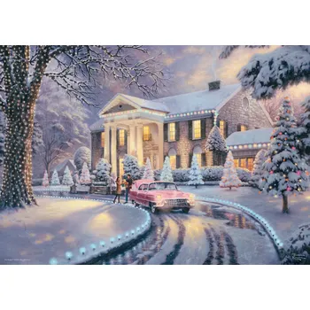 Puzzle Puzzle Schmidt Spiele 1000 dílků Schmidt Spiele - Puzzle PQ Puzzle 1000 dílků THOMAS KINKADE Graceland v zimě