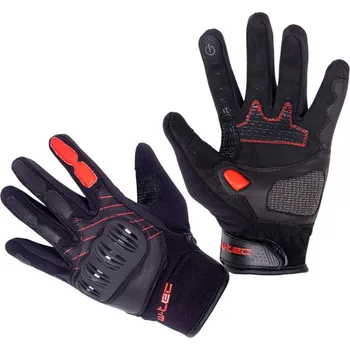 Moto rukavice W-TEC Moto rukavice Valelungo černo-červená - 4XL