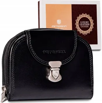 Peněženka Peterson dámská peněženka z pravé kůže, černá