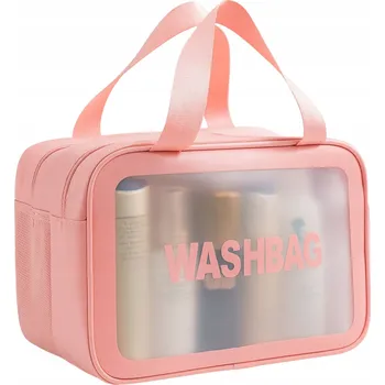 Kosmetická taška Kosmetická taštička Zzato Zorganizowany Dom Dvojitá kosmetická taštička růžová