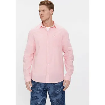 Pánská košile Tommy Jeans pánská růžová košile 20003299-8720646743001