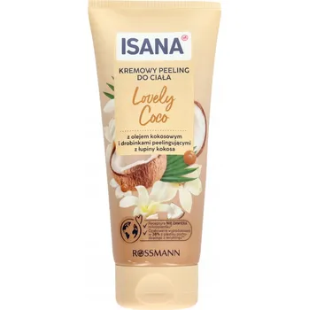 Tělový peeling ISANA KRÉMOVÝ PEELING LOVELY COCO, 200 ml.