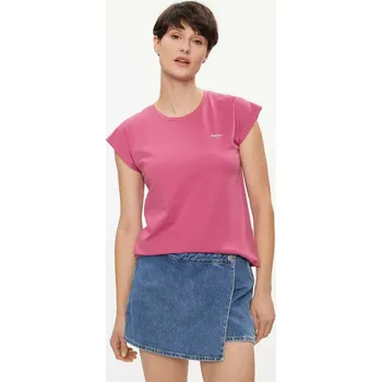 Dámské tričko Pepe Jeans dámské růžové tričko Lory 20013955-8445866604078