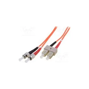 Síťový kabel Světlovodný patch cord OM2 SC/UPC,ST/UPC 2m LSZH oranžová