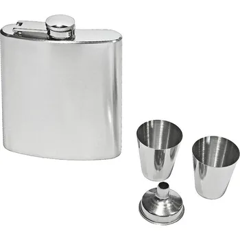 Placatka Placatka nerezová Pohio, s pohárky čistá, 200ml