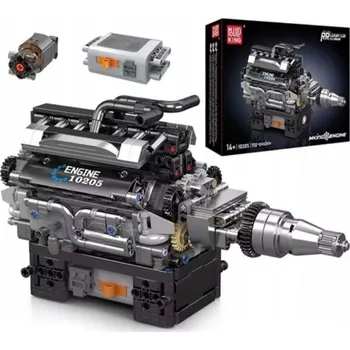 ostatní stavebnice Lebula Stavebnice sada 733 el. dílků motor rolls-royce v12 f