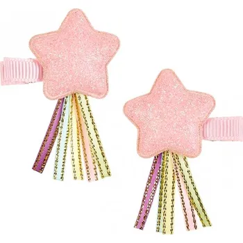 Souza! - Sponky do vlasů Audrey s růžovou hvězdou – 2 ks (1396)