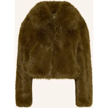 The Frankie Shop Dámská Bunda Z Umělé Kožešiny Hope, olivová, 32