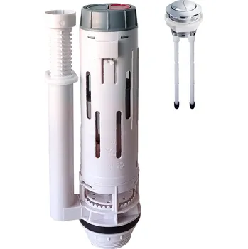 Ventil Vypouštěcí ventil s dvěma režimy splachováni (chromované tlačítko) KT-0202