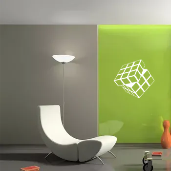 samolepka Sablio Samolepka na zeď: Rubikova kostka - 60x57 cm