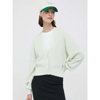 Dámský svetr Calvin Klein dámský světle zelený kardigan 20007622-8720108729420