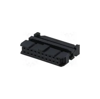 Elektrická zásuvka Zástrčka IDC zásuvka PIN 20 se zajištěním kabelu IDC zlacený