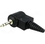 Zástrčka Jack 6,3mm stereo úhlové 90° Řada Jumbo 15mm