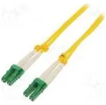 Světlovodný patch cord LC/APC,z obou stran 1m LSZH žlutá