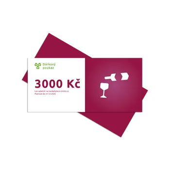 Dárkový potravinový koš Dárkový poukaz vinisto.cz v hodnotě 3000 Kč