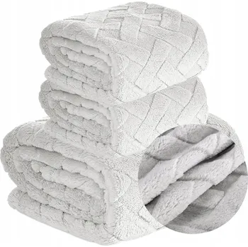 Prostěradlo Deka z mikrovlákna Design 91, 170 cm x 210 cm, stříbrná