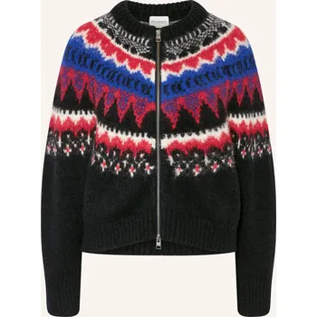 Dámský svetr Closed Dámský Pletený Kardigan, tmavě šedá / červená / modrá, 36