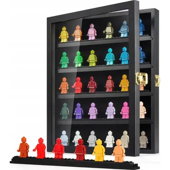 Dřevěná hračka DŘEVĚNÁ VITRÍNA NA ZEĎ PRO SBĚRATELE FIGUREK - BEZPEČNÁ