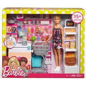 Panenka BARBIE SUPERMARKET Set panenka + Příslušenství FRP01