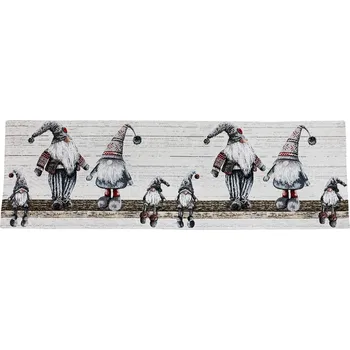 ubrus Vánoční gobelínový ubrus Šedí elfové Šířka: 40 cm | Délka: 180 cm