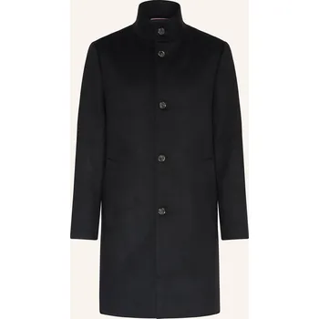 Pánský zimní kabát Tommy Hilfiger Pánský Vlněný Kabát, černá, 50