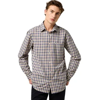 Pánská košile Košile Wrangler SHIRT BEIGE Velikost: XXL