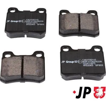 Brzdová destička Sada brzdových destiček, kotoučová brzda JP GROUP 1363700110