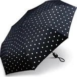 Pierre Cardin deštník skládací Easymatic Černý Metallic Dots 28cm/98cm