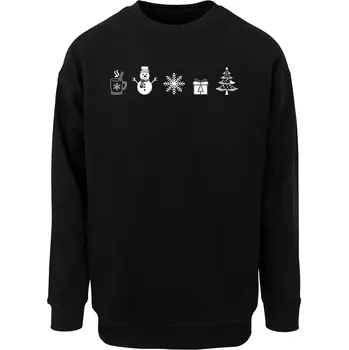 Pánská mikina Pánská mikina Merchcode Christmas Elements Crewneck velikost L black